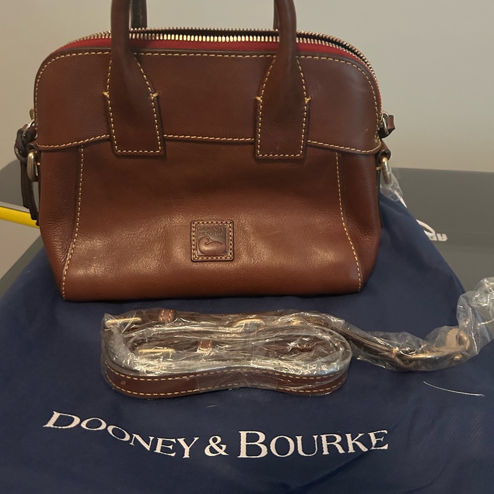 Dooney & Bourke Chestnut Leather Duffel Bag